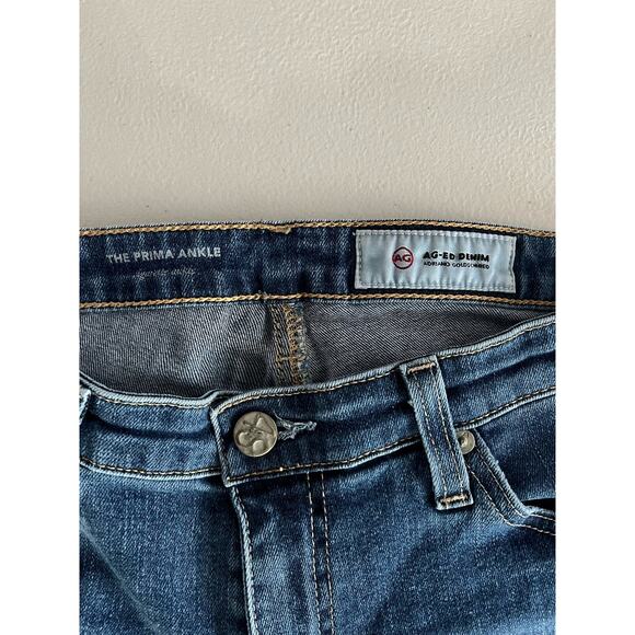 Adriano Goldshmied AG -ed The Prima Cigarette Ankle Denim 28R Stretch $215 - Picture 16 of 16